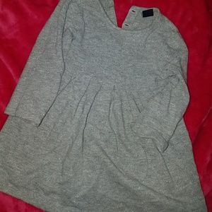 baby gap toddler sparkly gray dress / sweater